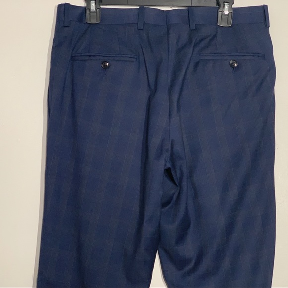 TED BAKER LONDON Jay 100% Wool Plaid  Men's Trousers - Picture 5 of 14